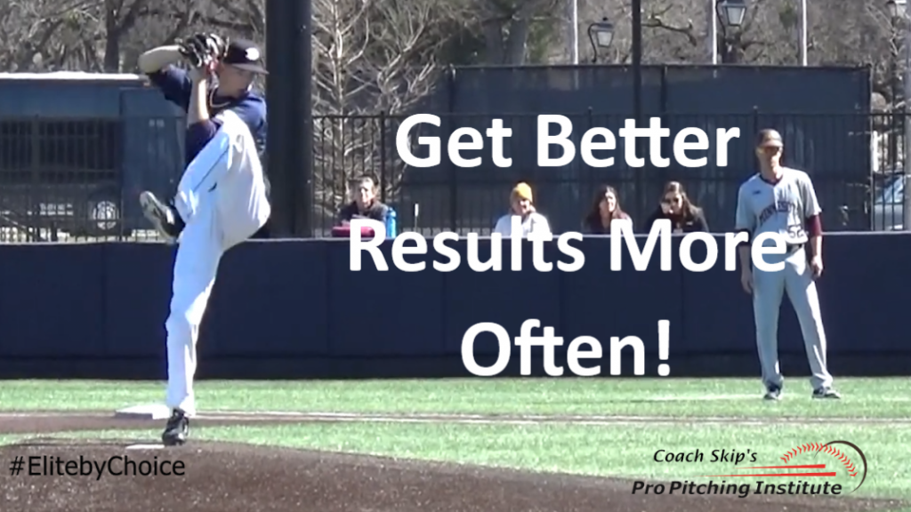 Instead of throwing the ball, let your Body position at the top of your Front Leg lift produce the results you need to keep your pitching dreams alive.